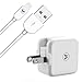iPad Charger, iPhone Charger, WUXIAN 2.4A 12W USB Wall Charger Foldable Portable Travel Plug + 6FT Lightning Cable for iPhone X/8/8Plus/7/7Plus/6s/6sPlus/6/6Plus/SE/5s/5, iPad 4/Mini/Air/Pro, iPod