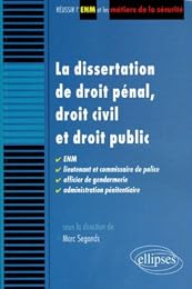 La  dissertation de droit pénal, droit civil et droit public