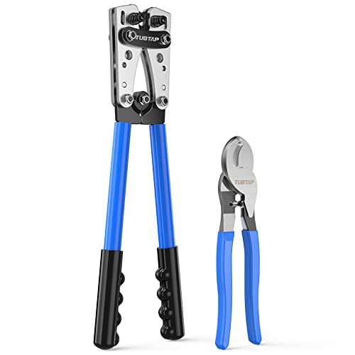 Battery Cable Lug Crimping Tool TUBTAP Cable Lug Crimping Tool for