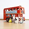 Le Toy Van TV469 Cars & Construction Double Decker Wooden Role Play Suitable for Girls and Boys Toys, London Bus