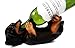 Ebros Black and Tan Sausage Wiener Dachshund Dog Wine Bottle Holder Dog Wine Caddy Figurine 11