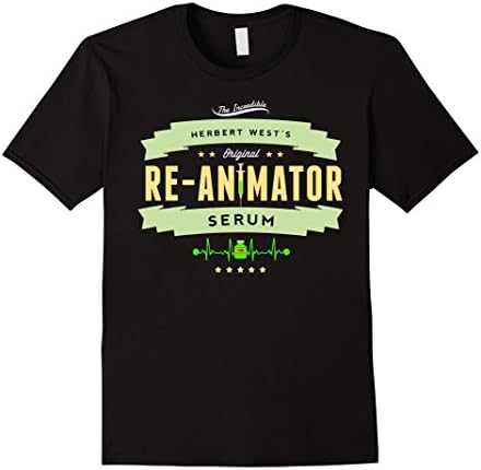 Mens Herbert West's Re Animator Serum Horror Shirt XL Black
