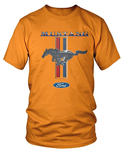 Amdesco Men's Ford Mustang Logo, Officially Licensed Ford Design T-Shirt