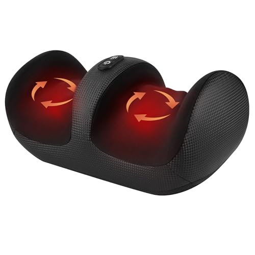 Nekteck Shiatsu Fußmassagegerät mit Wärme - Elektrisches Massagegerät mit Roller gegen Schmerzen, für bessere Durchblutung - Ideal gegen Neuropathie
