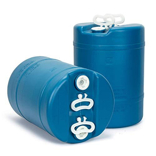 15 Gallon Emergency Water Storage Barrel - 2 Tanks - Preparedness Supply - Water Tank Drum Container - Portable, Reusable, BPA Free, Food Grade Plastic - Thumbnail 7