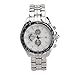 Readeel® White Quartz Movt Boys Mens Watch Stainless Steel Band Date Stylish Wrist Watches Men