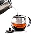 Modern Innovations Glass Teapot With Infuser and Cozy, 40oz - Modern Teapot with Infuser and Washable Cozy - An Excellent Heat Resistant Glass Teapot Perfect Serving Loose Leaf Tea
