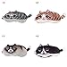 ACTLATI Cute Animal Sleeping Eye Mask Cartoon Animal Sleep Blindfold Cotton Soft Cooling Eyeshade for Travel Home Office Rest Unpleasant Face Cat