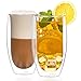 Double Wall Glasses 10oz Set of 2 - Double Walled Glass - Double Walled Glass Coffee tea - Double Wall Insulated Glasses - Double Walled Glass Coffee - Double Walled Glasses 300ml - Coffee or Tea Glas