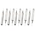 uxcell 10pcs 0.25mm Tip Helical Groove Tungsten Carbide Micro PCB Drill Bits