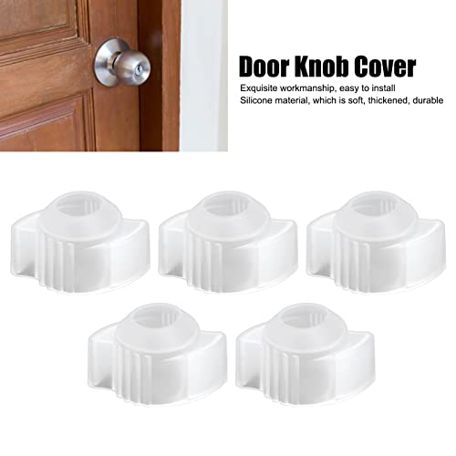 Door Knob Covers, Door Knob Safety Cover for Kids, Door Handle Child Proof, 5PCS Luminous Door Knob Protection Cover Soft Silicone Child Safety Door Knob Cover for Household