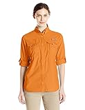 Columbia Women's Bahama Long Sleeve Shirt, Koi, Medium