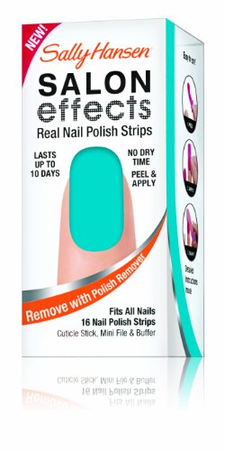 Sally Hansen Salon Effects Real Nail Polish Strips, Teal With It-16 count Sally Hansen Salon Effects Real Nail Polish Strips, Teal With It-16 count