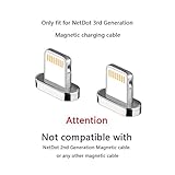 Add On Lightning Connector for NetDot 3rd Generation Magnetic Cable ( Lightning connectors/no cord)