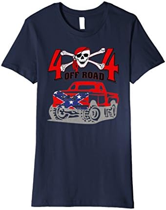 Womens Extreme 4X4 Truck Off Road Jacked Up Truck T-Shirt Medium Navy