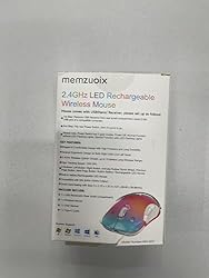 memzuoix 2.4G LED Wireless Mouse, Rechargeable