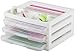 IRIS 3-Case Scrapbook Table Chest, White