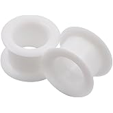 Oyaface 2 PC Colorful Hard Silicone Flexible Ear Skin Tunnels Plugs Hollow Ear Gauges 2G-25mm