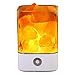 TOMNEW Natural Himalayan Salt Lamp, USB Real Himalayas Himilian Pink Salt Crystal Rock Lamp Good for Health Small Mineral Negative Ionic Stone Lava Salt Night Light for Bedroom Office (S-White)