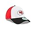 New Era NFL Kansas City Chiefs Perf Block 2 9FORTY Adjustable Cap, One Size, White/Team Color