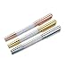 PASISIBICK 3 Pcs Rose Gold Silver Fine Ballpoint Crystal Roller Pen With 6 Black Refills and Pen Cap for Office Supplies