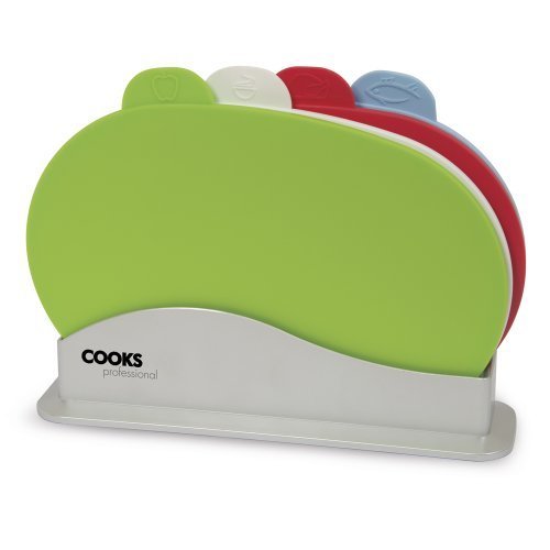 UNIQUE DESIGN 4 COLOUR CODED CHOPPING BOARD SET by Other Amazon.co.uk