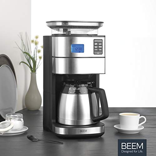BEEM FRESH-AROMA-PERFECT II Filterkaffeemaschine mit Mahlwerk - Duo Thermo | Edelstahl, 2 Isolierkannen, 24h-Timer, 1… – Bild 6