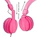 ONTA Kids Headphones for Boys Girls - Child Student Headset Wired Plug Toddler Earphones School Teen on Ear for Ipad | Computer | Smart Phone | Amazon Fire Tablet | Laptop | Plane Travel | Game, Pink