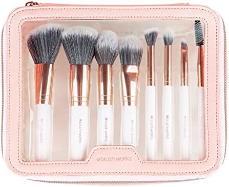 Exklusives Make-up-Pinselset, Rosa, Einheitsgröße