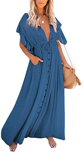 Eddoyee Lace Mesh Open Front Beach 
