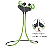 Wireless Bluetooth Headphones &Carry Bag by Prokitline|Sweatproof Sports Earphones for Running Jogging Workout|Athletic Earbuds|Inear Magnetic Headset with Noise Cancelling Technology & Microphone
