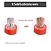 [2 PACK] SPARKING 3FT 12AWG SAE to SAE Extension Cable 2Pin Bullet Quick Connect Heavy Duty Wire Harness with Waterproof Cap(3FT)