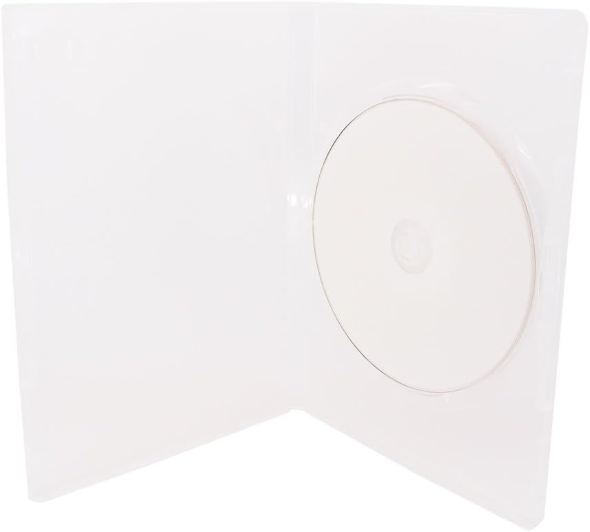 Maxtek 14mm Single Clear Standard DVD Case with Outter Clear Sleeve, 25 PCs. Disc Not Included.: Computers & Accessories