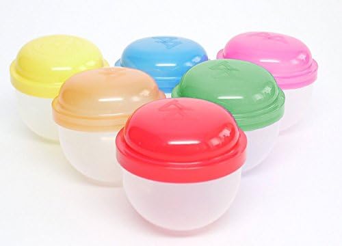 2" INCH Acorn Vending Machine Capsules - 60 Slightly Frosted Empty Capsules in 6 Colors (10 Each Color) - Red, Yellow, Green, Blue, Pink, Orange - Great for Vending Machines, Parties and Storage