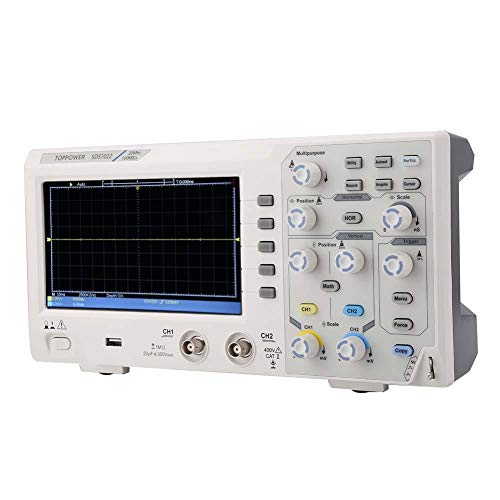 Oscilloscope, 100240V Digital LCD Display 2 Channel Storage Device