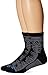 adidas Men's High Quarter Socks (2 Pack), Black/Onix Grey/Solar Blue, Men's Shoe 6-12