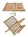 Artmeer Collapsible Bamboo Dish Rack, Holding Plate Holder, Cup Drying Strainer
