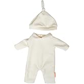 Miniland - Clothes for 15 inches Doll, Clothing Accessory for Dolls, Pajamas with Hat (Beige)