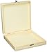 Darice Unfinished Pine Wood Cigar Box – Light Unfinished Wood with Clasp – Make Your Own Gift Box, Jewelry Box, Photo Box - Decorate with Paint, Ribbon, Decoupage and More – 8.375”x8.125”x1.75” (1 Box)
