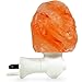 Dream Salts Himalayan Salt Lamp Night Light/Mini Natural Air Purifying Crystal Rock/UL Approved wall plugin/Hand Carved Home, Bedroom, Nursery Ionizer Decoration (Natural)