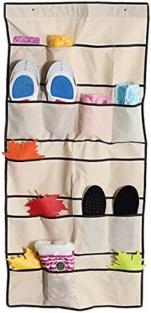 20 Pockets Hanging Hanger Shoe Rack Closet Space Saver Storage Bag