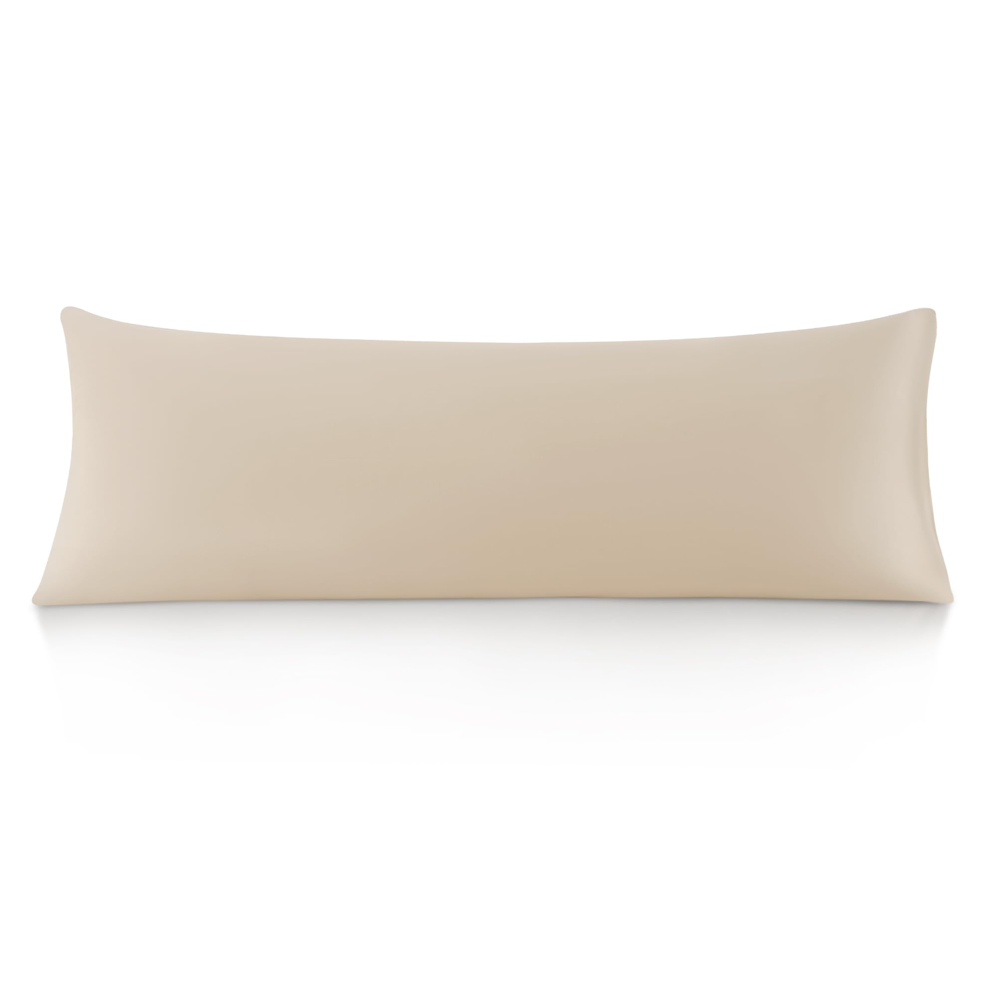 Photo 1 of Oubonun 100% Cotton Body Pillowcase - 800 Thread Count/21x54, Moisture Absorbent and Breathable, Premium Hotel Body Pillow Cover for All Seasons, Beige
