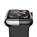 Smiling Case for Apple Watch Series 4 / Series 5 40mm with Built in TPU Clear Screen Protector - All Around Protective Case High Definition Clear Ultra-Thin Cover for iwatch 40mm Series 5/4 (Silver)