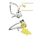 Romote Multipurpose Rotary Cheese Grater, Stainless Steel Cutter Grinder with 4 Interchangeable Drum Blades