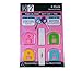 Two-In-One Flexible Key Cap & Tag. 4 Pack. Sticky ID tag that identifies your key. Label directly onto the head of the key.
