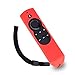 Case for Fire TV or TV Stick Remote,Rukoy Protective Case for 5.9'' Amazon Fire TV or Fire TV Stick Remote with Alexa Voice(Red)
