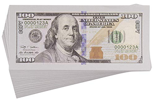 image for Budget Buddy Realisitic Pretend Play Money Set for Kids - 310 Two Side