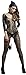 The Victory of Cupid Women's Sexy Fishnet Floral Crotchless Bodysuits Suspender Bodystocking, Black, OS