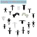 ROLINGER 425PCS Car Retainer Clips Auto Push Pin Rivet Clips Trim Panel Body Plastic Fastener Clips Kit 19 Most Popular Sizes for GM Ford Toyota Honda Chrysler with Plastic Case