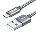 USB Type-C Cable, Zendure 12 inch/30cm USB-C to USB-A Charger, Nylon Braided Fast Charging Cord Compatible MacBook, Samsung Galaxy S9, S9+, S8, Note 8/9, Pixel, LG,Switch- Grey